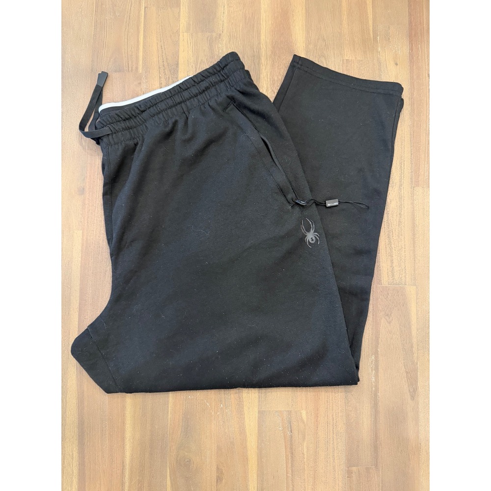 Spyder‎ Active ProWeb Mens Black Sweatpants Joggers Zipper Pockets XL